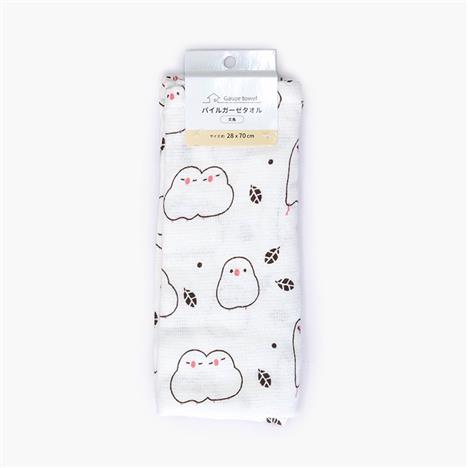 Khăn vải cotton mềm mại hình chim Shimaenaga 28x70cm