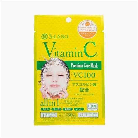 Mặt nạ Nhật Bản dưỡng da cao cấp chiết xuất vitamin C S-LABO 1 miếng