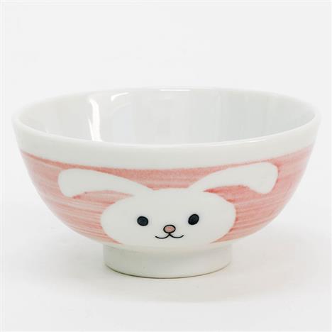 Chén bát sứ Nhật Bản, chén bát ăn cơm 10.5cm (Thỏ con), dùng được lò vi sóng