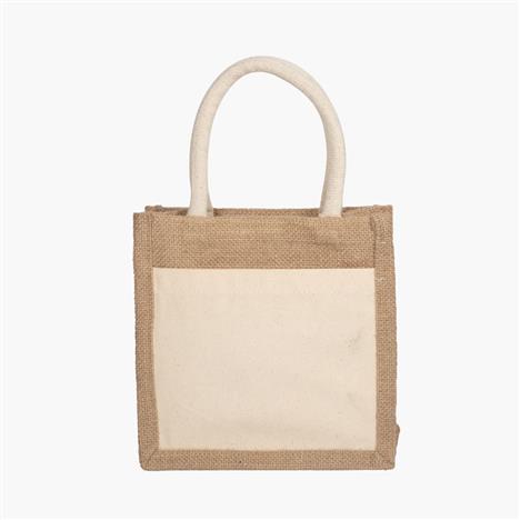 Túi vải đay 2 ngăn 20x20cm