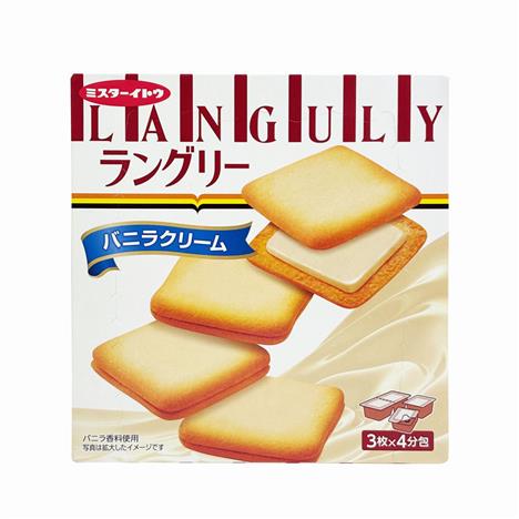 Bánh quy Languly vị vani 129.6g  (3 cái x 4 hộp)