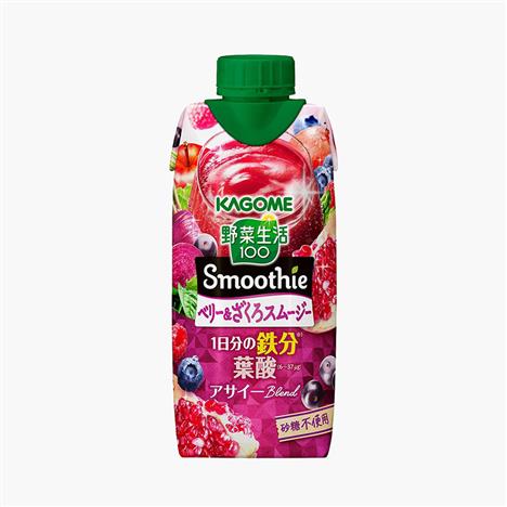 TPBS: Sinh tố quả mọng berry và lựu Kagome Smoothie 330ml
