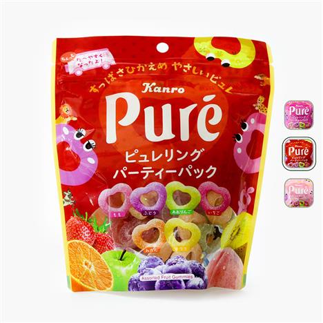 Kẹo dẻo trái cây Nhật Bản Kanro Pure 156g (Nhiều mẫu)-Giao mẫu ngẫu nhiên