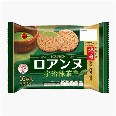 Bánh Bourbon Roanne vị trà xanh Nhật Bản 113.6g (2 cái x 8 gói)