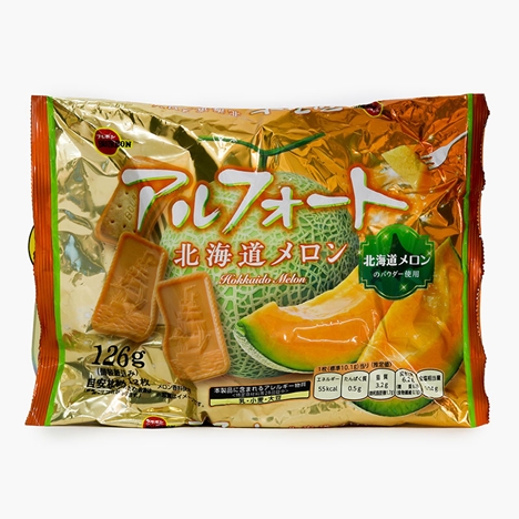 Bánh quy Nhật Bản Bourbon Alfort vị Dưa lưới 126 g (12 cái)