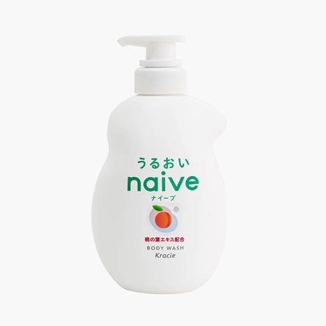 Sữa tắm Nhật Bản lá đào Kracie naive body wash peach leaf 530ml