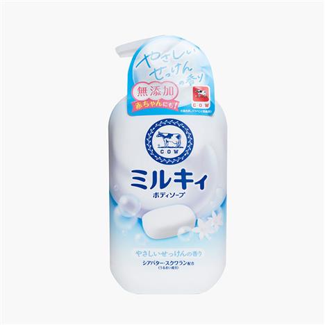 Sữa tắm Nhật Bản bọt mịn dịu nhẹ hương sữa Cow Milky Body Soap 500ml