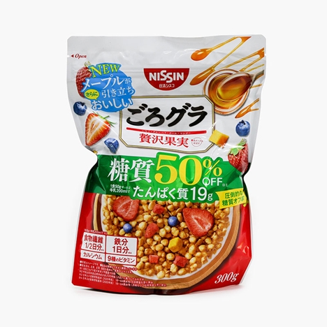 TPBS: Ngũ cốc trái cây Granola giảm đường, bổ sung protein Nissin 300g
