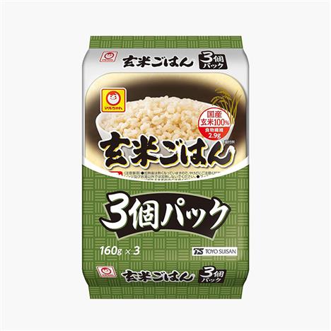 Cơm gạo lứt Nhật Bản ăn liền Maruchan 480g (160gx3 hộp)