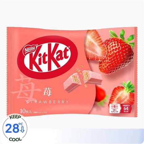 Bánh Kitkat dâu tây Nhật Bản 113g (11.3gx10 cái)