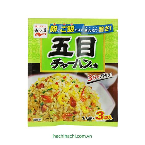 Gia vị chiên cơm ngũ sắc Nagatanien 24.6g (8.2g x 3 gói)
