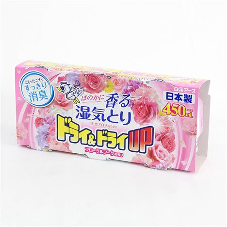 Hộp hút ẩm khử mùi ẩm mốc ngăn tủ Nhật Bản hương hoa thiên nhiên Hakugen Earth 450mlx3 hộp