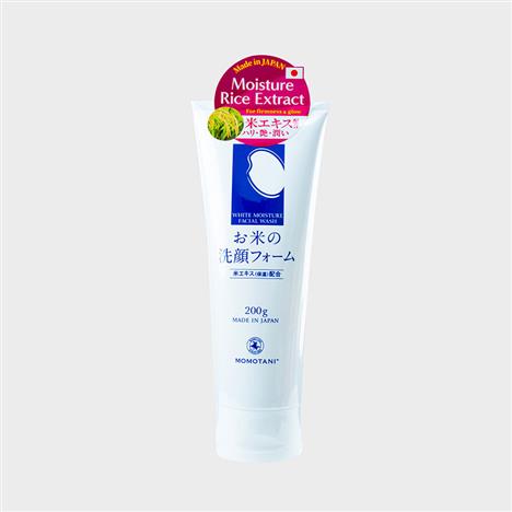 Sữa rửa mặt dưỡng ẩm, làm trắng Nhật Bản chiết xuất gạo Momotani White Moisture 200g