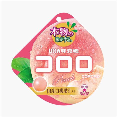 Kẹo dẻo UHA Kororo vị đào trắng 40g 