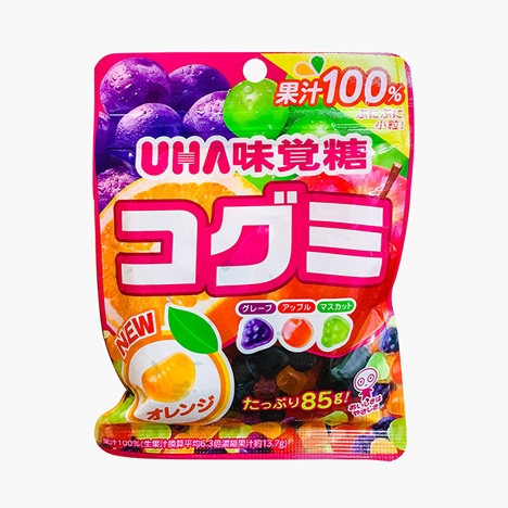 Kẹo dẻo UHA Kogumi vị trái cây 85g 