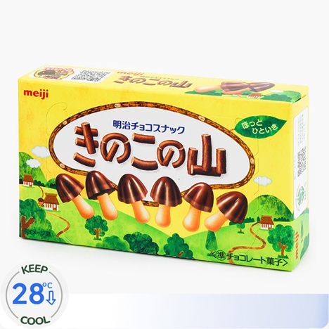 Bánh phủ Socola Nhật Bản Kinoko no Yama Meiji 66g