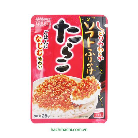 Gia vị rắc cơm trứng cá tuyết Marumiya loại mềm 28g 