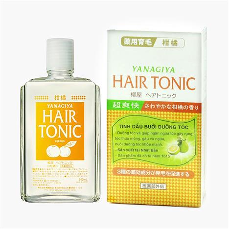Tinh dầu Bưởi dưỡng tóc Nhật Bản Yanagiya Hair Tonic Citrus 240ml (ngăn tóc gãy rụng)