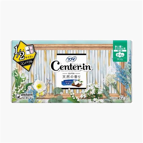 Băng vệ sinh siêu mỏng có cánh Sofy Center in 21.5cm 22 miếng Hương thiên nhiên