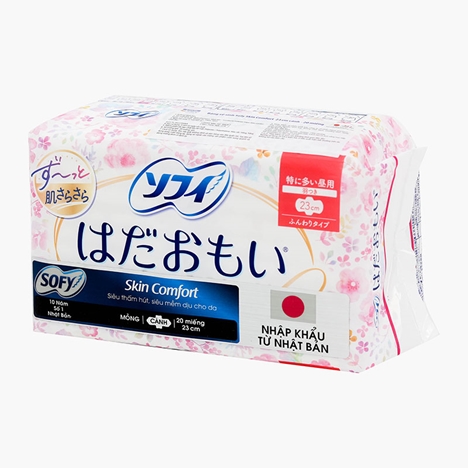 Băng vệ sinh siêu thấm có cánh Sofy Skin Comfort 23cm 20 miếng