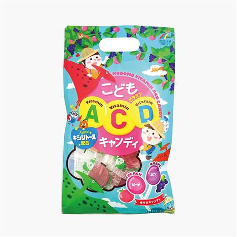 TPBS: Kẹo mút Unimat vị nho đào bố sung vitamin A, C, D 56g (8 cái)