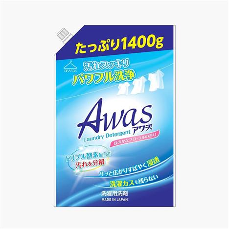 Nước giặt sinh học đa enzyme tẩy vết bẩn Rocket hương hoa túi 1.4kg, không chứa huỳnh quang
