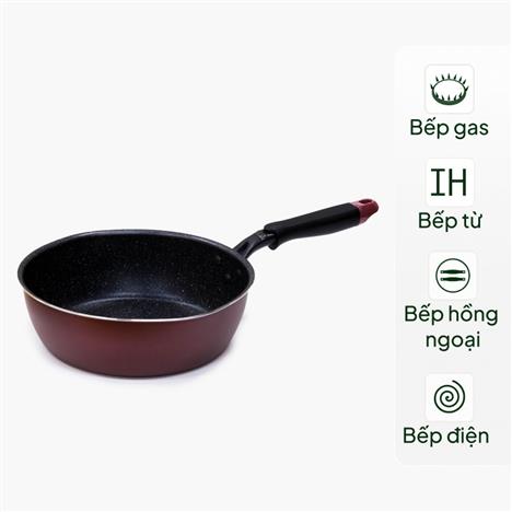 Chảo chống dính đá hoa cương 24cm sâu lòng