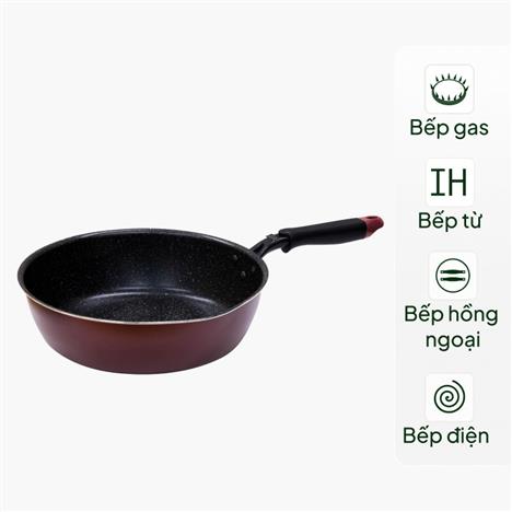 Chảo chống dính đá hoa cương 28cm sâu lòng