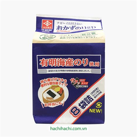 Rong biển Nhật Bản tẩm gia vị Nagainori 17.6g (6 miếng x 8 gói)