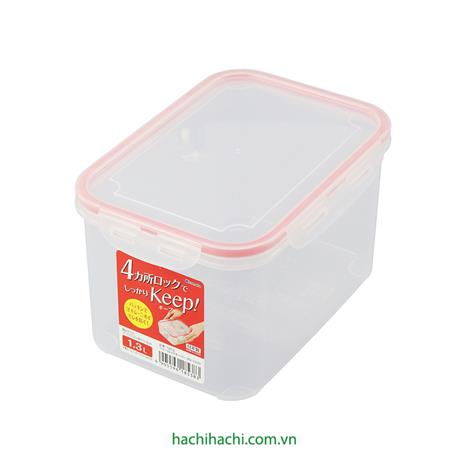 Hộp nhựa đựng thực phẩm khóa chặt 1.3L