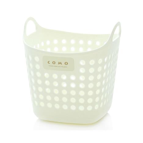 Giỏ nhựa đựng vật dụng mini 10.5x10.5x11 cm (Trắng)