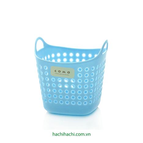 Giỏ nhựa đựng vật dụng mini 10.5x10.5x11 cm (Xanh da trời)