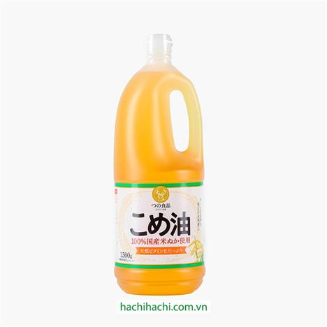 Dầu gạo lứt quốc sản Nhật Bản nguyên chất Tsuno 1500g (1636ml)