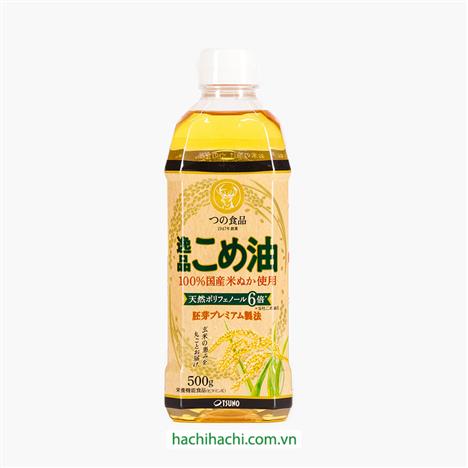 Dầu gạo Nhật Bản thượng hạng nguyên chất Tsuno 500g (545ml)