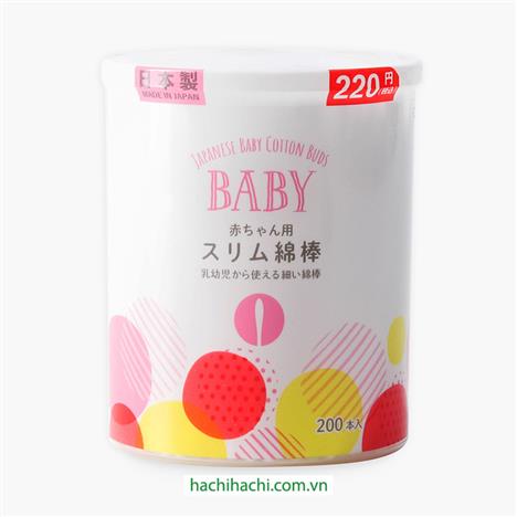 Tăm bông kháng khuẩn cho bé 200 cây