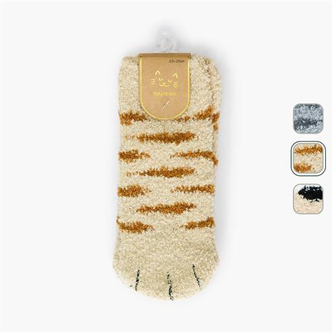 Vớ, tất nữ cổ ngắn lông mềm họa tiết mèo 23-25cm (Nhiều mẫu)-Giao mẫu ngẫu nhiên