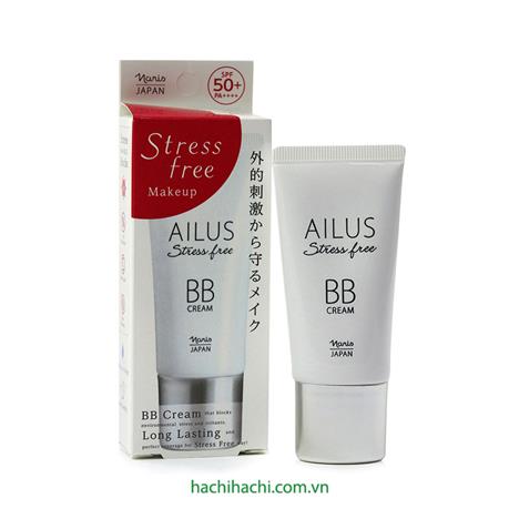 Kem lót trang điểm Nhật Bản Ailus Stress Free BB Cream 02 (30g) 02 (Natural Beige)