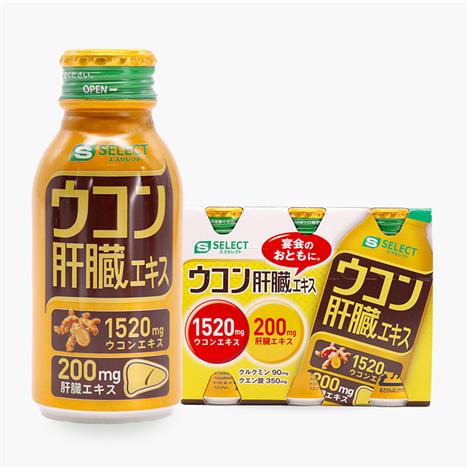 TPBVSK: Nước uống S Select Turmeric Liver Extract Drink Nhật Bản 100mlx6 chai, thải độc gan, tăng chức năng gan