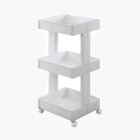 Kệ để đồ đa năng Nhật Bản 3 tầng có bánh xe Smart Wagon Fit 35.7x39.1cm