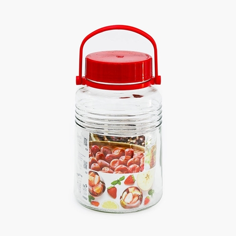 Hũ thủy tinh Aderia, bình ngâm rượu, lọ, hũ ngâm rượu, trái cây 4L