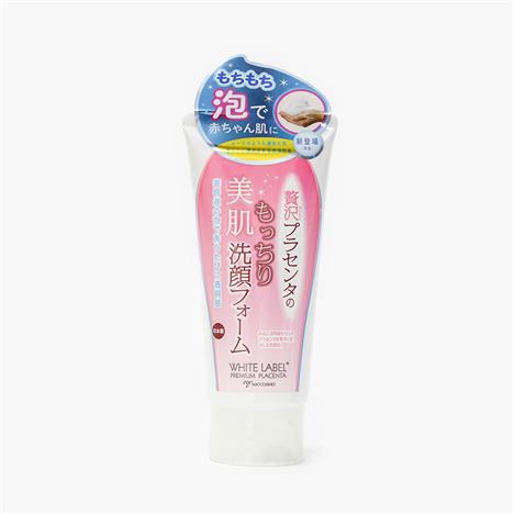 Sữa rửa mặt trắng sáng da, giảm nếp nhăn Nhật Bản White label premium placenta wash 110g