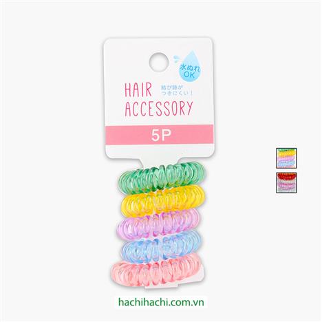 Dây cột tóc lò xo 5 cái (Nhiều mẫu)-Giao mẫu ngẫu nhiên