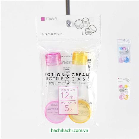 Bộ chiết mỹ phẩm chai 12ml và hũ 5g (Nhiều mẫu)-Giao mẫu ngẫu nhiên