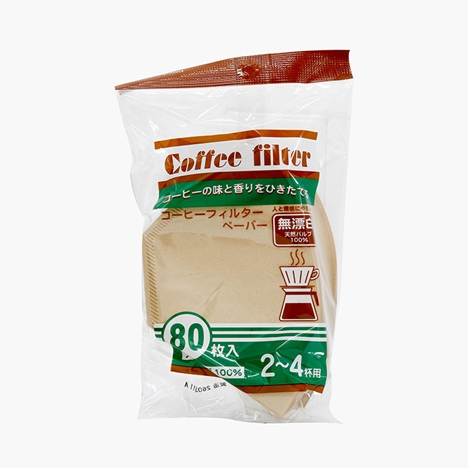 Giấy lọc cà phê Nhật Bản 80 cái 2-4 cups màu tự nhiên