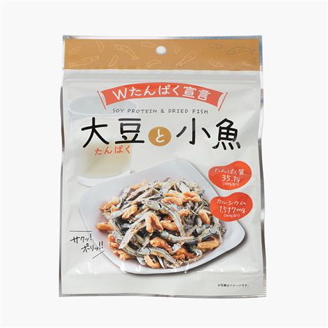 Cá cơm sấy giòn tẩm gia vị và đậu nành Okabe 40g