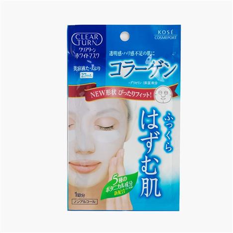 Mặt nạ dưỡng trắng da và bổ sung Collagen Nhật Bản Clear Turn Kose (1 miếng)
