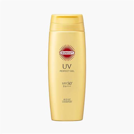 Gel chống nắng Nhật Bản siêu chống trôi, chống thấm nước Kose Suncut Perfect SPF50+ PA++++ 80g, Thoáng nhẹ tươi mát