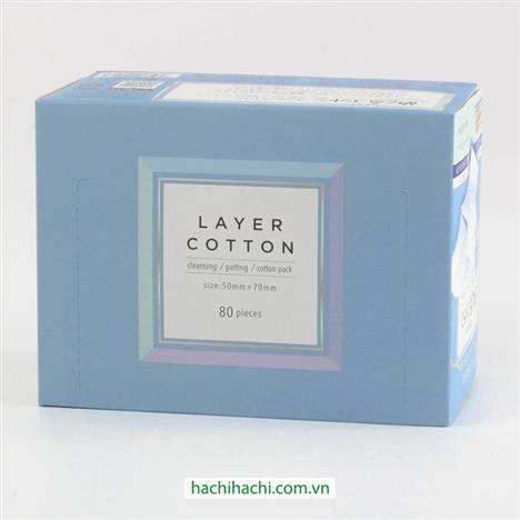 Bông tẩy trang Cotton Labo 5 lớp 80 miếng nhỏ