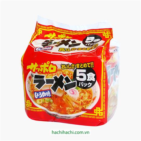Mì Ramen ăn liền vị nước tương 410g (82gx5 gói)