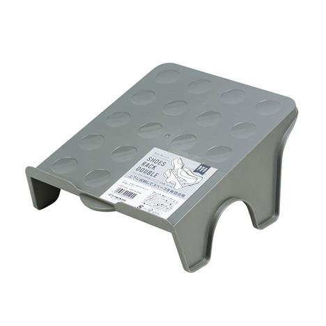 Giá để giày tạo 2 tầng giày 24.4x26.3cm (Xám)